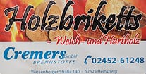 Holzbriketts von Cremers Brennstoffe